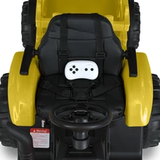 Детский электромобиль трактор M 5852 EBLR-6 желтый, с прицепом, пульт управления фото 22