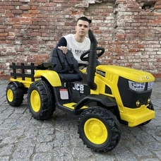 Детский электромобиль трактор M 5852 EBLR-6 желтый, с прицепом, пульт управления фото 21