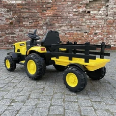 Детский электромобиль трактор M 5852 EBLR-6 желтый, с прицепом, пульт управления фото 37