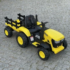 Детский электромобиль трактор M 5852 EBLR-6 желтый, с прицепом, пульт управления фото 63