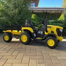 Детский электромобиль трактор M 5852 EBLR-6 желтый, с прицепом, пульт управления фото 71