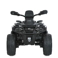 Детский квадроцикл на аккумуляторе M 6080 EBLR-2 черный, кожаное сиденье фото 14