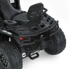 Детский квадроцикл на аккумуляторе M 6080 EBLR-2 черный, кожаное сиденье фото 53