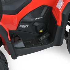 Детский квадроцикл на аккумуляторе M 6080 EBLR-3 красный, кожаное сиденье фото 11