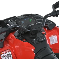 Детский квадроцикл на аккумуляторе M 6080 EBLR-3 красный, кожаное сиденье фото 86