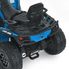 Детский квадроцикл на аккумуляторе M 6080 EBLR-4 синий, кожаное сиденье фото 15