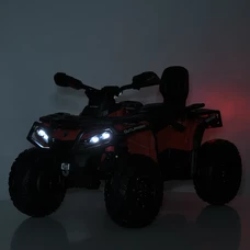 Детский квадроцикл на аккумуляторе M 6080 EBLR-4 синий, кожаное сиденье фото 71