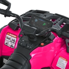 Детский электро квадрик M 6080 EBLR-8-2 розовый, с пультом управления фото 16