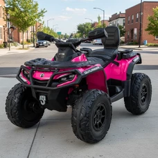 Детский электро квадрик M 6080 EBLR-8-2 розовый, с пультом управления фото 63