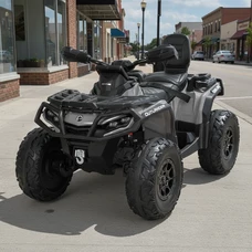 Детский электрический квадроцикл M 6080 EBLR-11 серый, с пультом управления фото 63