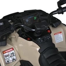Детский электрический квадроцикл M 6080 EBLR-13 бежевый, с пультом управления фото 11