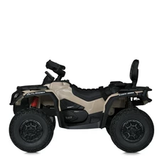 Детский электрический квадроцикл M 6080 EBLR-13 бежевый, с пультом управления фото 41