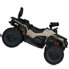 Детский электрический квадроцикл M 6080 EBLR-13 бежевый, с пультом управления фото 54
