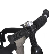 Трехколесный велосипед с родительской ручкой Turbo Trike MT 1005-5 коричнево-серый фото 41