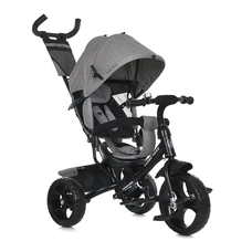 Трехколесный велосипед для детей Turbo Trike MT 1005-8 светло-серый, с родительской ручкой