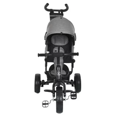 Трехколесный велосипед для детей Turbo Trike MT 1005-8 светло-серый, с родительской ручкой фото 14