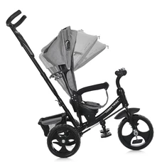 Трехколесный велосипед для детей Turbo Trike MT 1005-8 светло-серый, с родительской ручкой фото 21