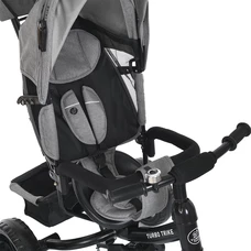 Трехколесный велосипед для детей Turbo Trike MT 1005-8 светло-серый, с родительской ручкой фото 37