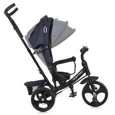 Трехколесный велосипед для детей Turbo Trike MT 1005-9 темно-синий, с родительской ручкой фото 21