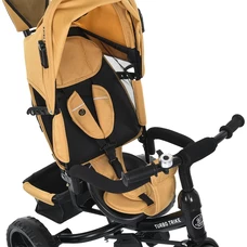 Трехколесный велосипед для детей Turbo Trike MT 1005-10 желтый, с родительской ручкой фото 86