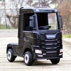 Детский электромобиль грузовик M 6062 EBLR-2 черный, Scania, 4 мотора