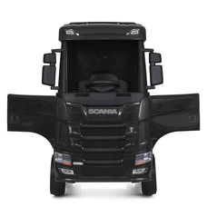 Детский электромобиль грузовик M 6062 EBLR-2 черный, Scania, 4 мотора фото 18