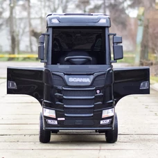 Детский электромобиль грузовик M 6062 EBLR-2 черный, Scania, 4 мотора фото 41