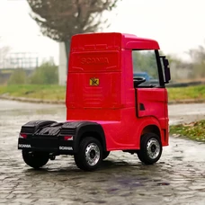 Детский электромобиль грузовик M 6062 EBLR-3 красный, Scania, 4 мотора фото 63