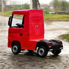 Детский электромобиль грузовик M 6062 EBLR-3 красный, Scania, 4 мотора фото 92