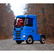 Детский электромобиль грузовик M 6062 EBLR-4 синий, Scania, 4 мотора фото 14