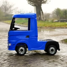 Детский электромобиль грузовик M 6062 EBLR-4 синий, Scania, 4 мотора фото 16