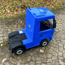 Детский электромобиль грузовик M 6062 EBLR-4 синий, Scania, 4 мотора фото 37