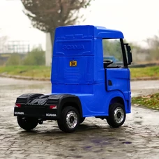 Детский электромобиль грузовик M 6062 EBLR-4 синий, Scania, 4 мотора фото 86