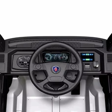 Детский электромобиль грузовик M 6062 EBLR-11 серый, Scania, 4 мотора фото 92