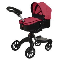 Коляска для куклы Carrello Gloria 9631A Deep red бордовая, с сумочкой фото 92