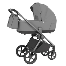 Универсальная коляска 2 в 1 Carrello Ultra CRL-6527 Silk Grey темно-серая, люлька, прогулочный блок