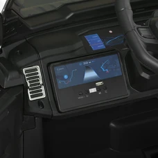 Детский электромобиль джип JJ 2500 EBLR-2 (24V) черный, двухместное сиденье фото 18