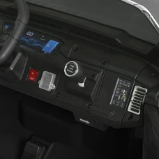 Детский электромобиль джип JJ 2500 EBLR-2 (24V) черный, двухместное сиденье фото 15