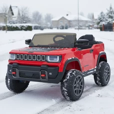 Детский электромобиль джип JJ 2500 EBLR-3 (24V) красный, двухместное сиденье