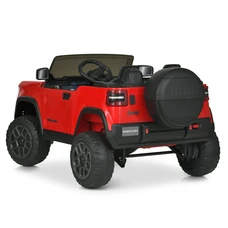 Детский электромобиль джип JJ 2500 EBLR-3 (24V) красный, двухместное сиденье фото 18