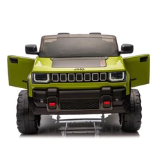 Детский электромобиль джип JJ 2500 EBLR-5 (24V) зеленый, двухместное сиденье фото 14