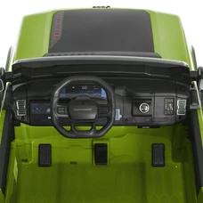Детский электромобиль джип JJ 2500 EBLR-5 (24V) зеленый, двухместное сиденье фото 16