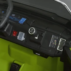 Детский электромобиль джип JJ 2500 EBLR-5 (24V) зеленый, двухместное сиденье фото 31