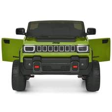 Детский электромобиль джип JJ 2500 EBLR-5 (24V) зеленый, двухместное сиденье фото 18