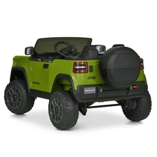 Детский электромобиль джип JJ 2500 EBLR-5 (24V) зеленый, двухместное сиденье фото 15