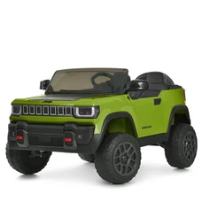 Детский электромобиль джип JJ 2500 EBLR-5 (24V) зеленый, двухместное сиденье фото 63