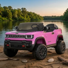 Детский электромобиль джип JJ 2500 EBLR-8 (24V) розовый, двухместное сиденье