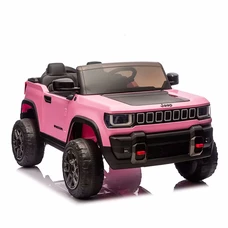 Детский электромобиль джип JJ 2500 EBLR-8 (24V) розовый, двухместное сиденье фото 21
