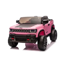 Детский электромобиль джип JJ 2500 EBLR-8 (24V) розовый, двухместное сиденье фото 37