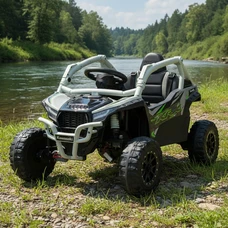 Детский электромобиль багги JS 330 EBLR-11 (24V) серый, с пультом управления фото 21